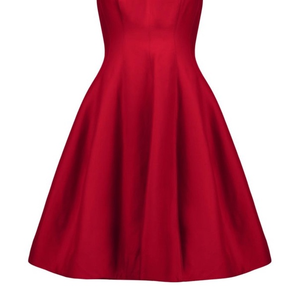Halston Heritage Cutout Back Pleated Prom Dress - Picture 6 of 8